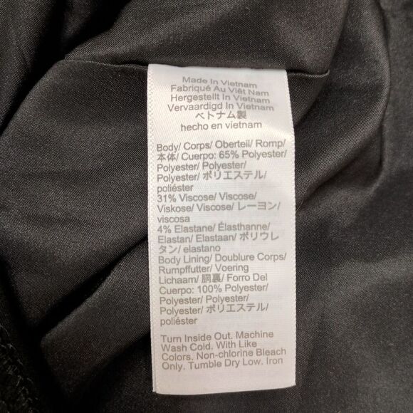 J Crew Dress 6 Petite Black Sleeveless V Neck Shift Mini Dress Lined CC319 NWT - Picture 8 of 9